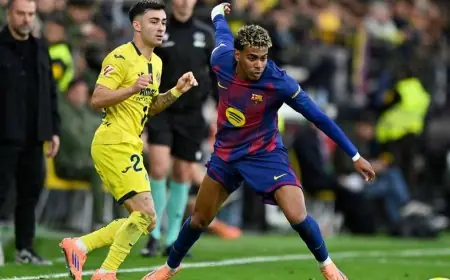 لامين يامال يحتفل بطريقة مثيرة ويستفز جمهور فياريال