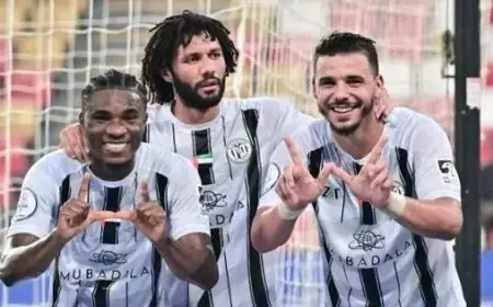 النني يسجل هدفًا مذهلاً ويقود الجزيرة لفوز ساحق على الظفرة في الدوري الإماراتي