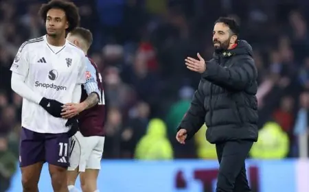 أموريم يشيد بأداء مانشستر يونايتد رغم الخسارة ويكشف عن حالة برونو فرنانديز الصحية