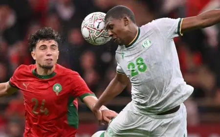 المغرب ضد جزر القمر دياز يقود أسود الأطلس للتقدم بأول هدف