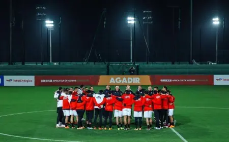 المنتخب المصري ينهي تدريباته لمواجهة زيمبابوي غدًا