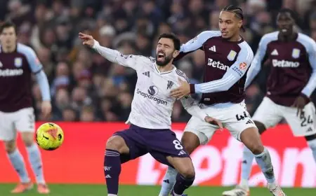 عدد مباريات الغياب المنتظرة لبرونو فيرنانديز قائد مانشستر يونايتد المصاب