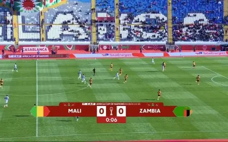 مالي وزامبيا يبدأون مشوارهم في كأس أمم أفريقيا بشوط أول سلبي