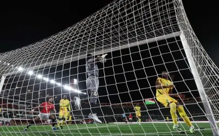 عمر مرموش يسجل التعادل لمصر ضد زيمبابوي في كأس أمم أفريقيا