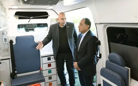 رئيس الوزراء يتفقد نقطة إسعاف قرية الودي خلال جولة تفقدية لمشروعات حياة كريمة بالصف