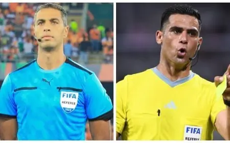 ظهور بارز لحكمين مصريين في كأس أمم أفريقيا اليوم لإدارة مواجهتين حاسمتين