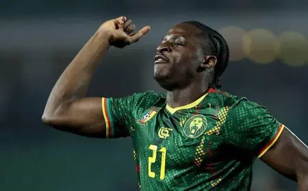 مباراة الكاميرون ضد الجابون: الأسود غير المروضة يتفوقون بهدف في الشوط الأول