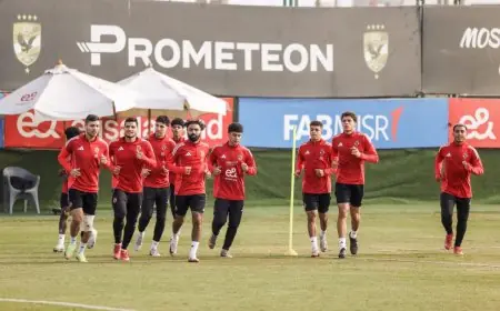 الأهلي يستعد بقوة لمواجهة المصرية للاتصالات في كأس مصر بمواصلة تدريباته