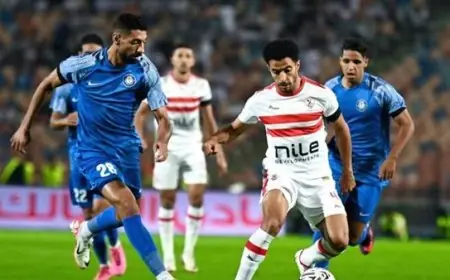 مباراة الزمالك وسموحة: تفوق الفريق السكندري في الشوط الأول