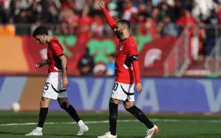 محمد صلاح يؤكد سعادته بفوز مصر على جنوب إفريقيا وتأهلها إلى ثمن النهائي