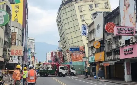 هزة أرضية قوية تهز تايوان للمرة الثانية خلال أسبوع