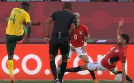 ياسر إبراهيم يصف عدم احتساب ركلة جزاء لجنوب أفريقيا بأنه توفيق من الله