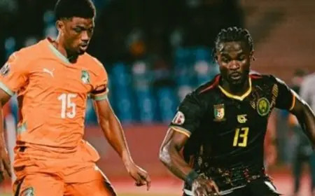 مباراة مثيرة بين الكاميرون وكوت ديفوار بحضور كيليان مبابي