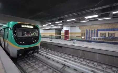 تأخر حركة القطارات في الخط الأول لمترو الأنفاق بسبب أعمال شركة مياه القاهرة