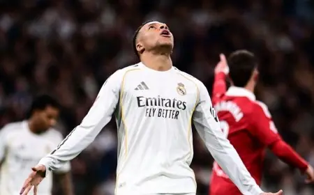 إصابة قوية في الركبة تهدد مشاركة مبابي مع ريال مدريد لعدة أسابيع