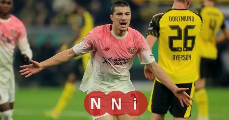 النجم الجزائري مازة يتألق ويقود ليفركوزن إلى ربع نهائي الكأس متفوقًا على دورتموند