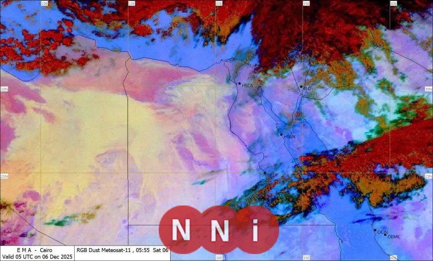 تحذير الأرصاد الجوية من السحب الركامية بجنوب سيناء وخليج العقبة