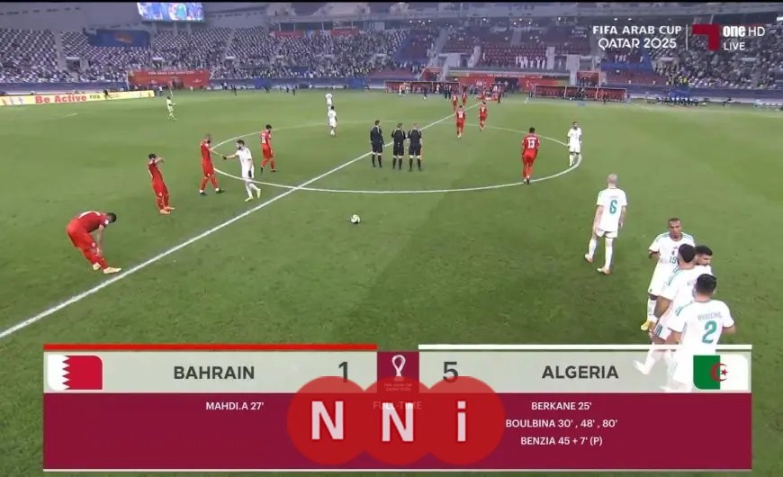الجزائر تسحق البحرين بخمسة أهداف في كأس العرب