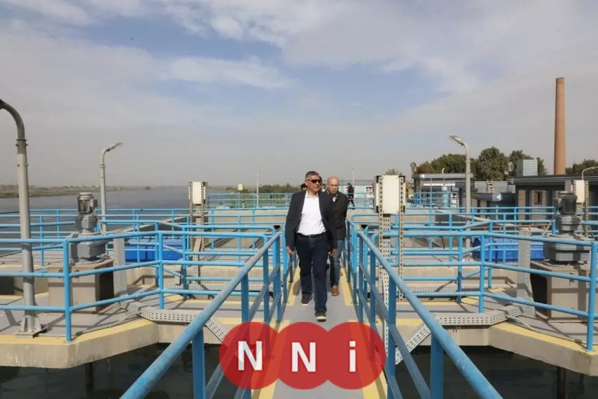 محافظ الجيزة يتابع محطتي مياه الشرب والصرف الصحي في الفهميين والمشتل بمركز الصف