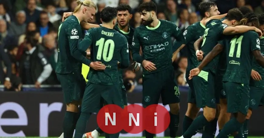 مانشستر سيتي يتفوق على ريال مدريد في الشوط الأول من المباراة