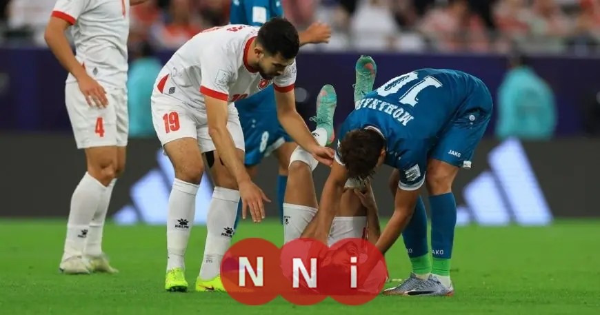 يزن النعيمات يطمئن جمهور الأردن بعد إصابته في الركبة