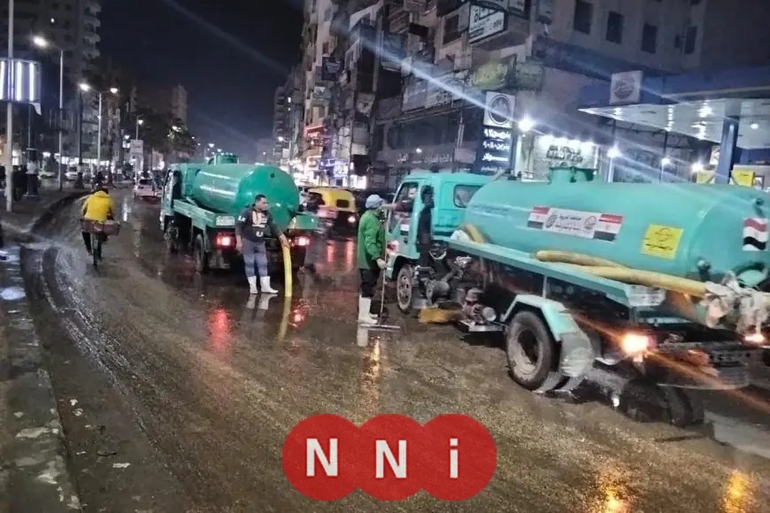 محافظ الغربية يشرف على إزالة تجمعات مياه الأمطار ويصدر توجيهات لتحسين الطرق