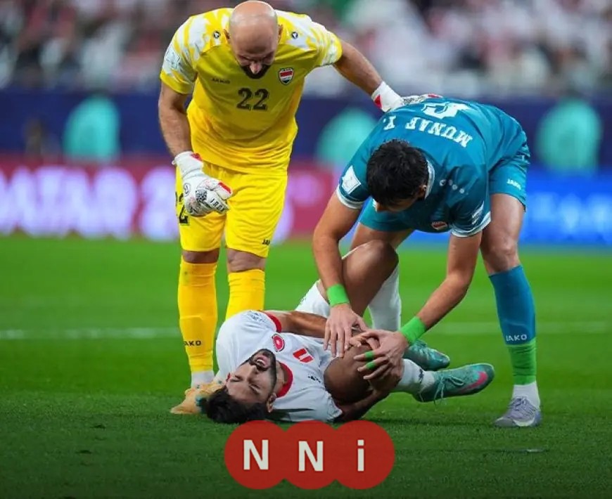 الإعلان الرسمي من الاتحاد الأردني إصابة يزن النعيمات بقطع في الرباط الصليبي