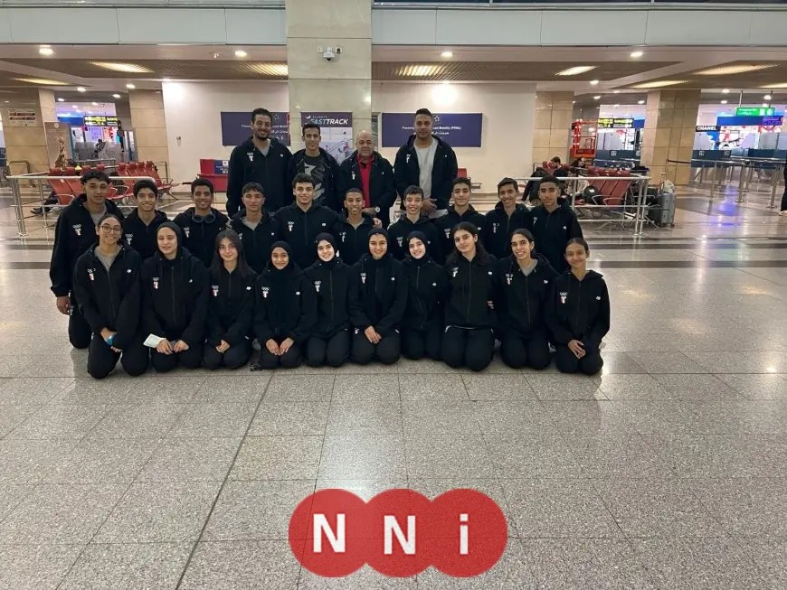 مغادرة الفوج الثاني من البعثة المصرية إلى أنجولا للمشاركة في دورة الألعاب الأفريقية للشباب