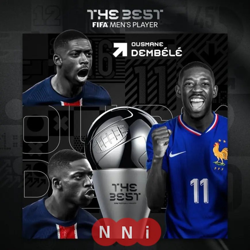 عثمان ديمبلي يحصد جائزة ذا بيست كأفضل لاعب في عام 2025