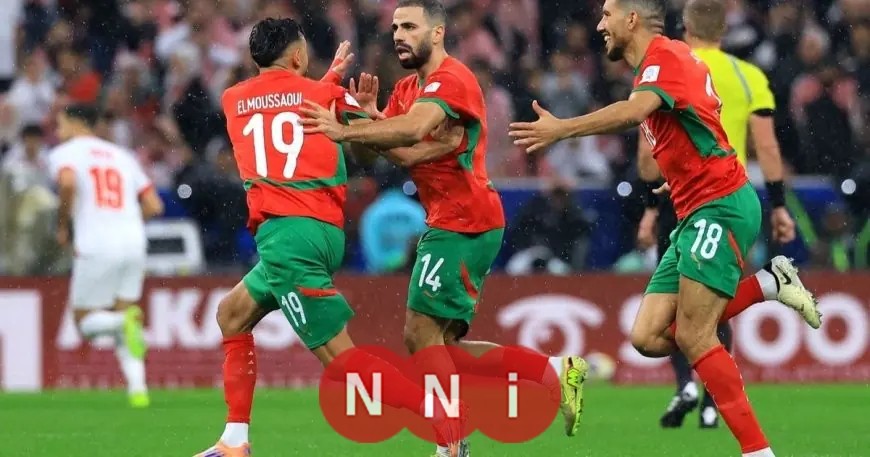 هدف طنان الرائع يمنح المغرب التقدم على الأردن في الشوط الأول