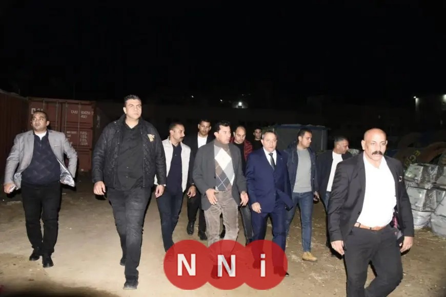 وزير الرياضة ومحافظ بورسعيد يتفقدان الاستعدادات النهائية لافتتاح استاد المصري الجديد