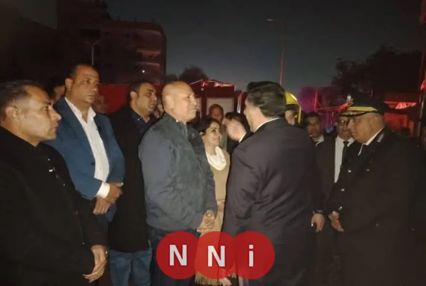 محافظ القاهرة يعلن تشكيل لجنة هندسية لفحص العقارات المتضررة من حريق مخزن الخشب بالمرج