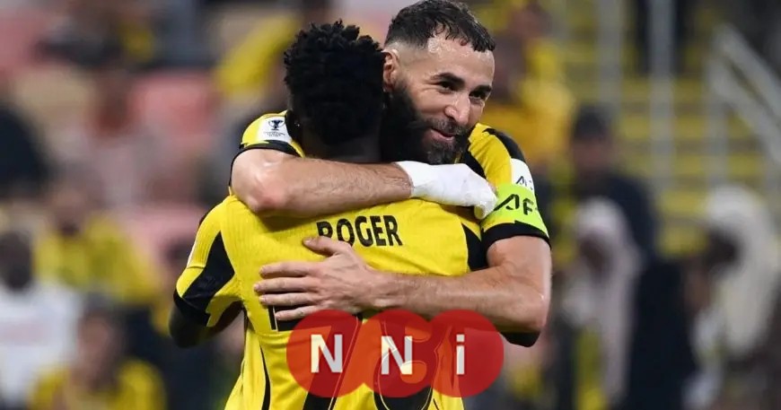 كريم بنزيما يبدع بهدف مذهل يعيد توازن الاتحاد في دوري أبطال آسيا