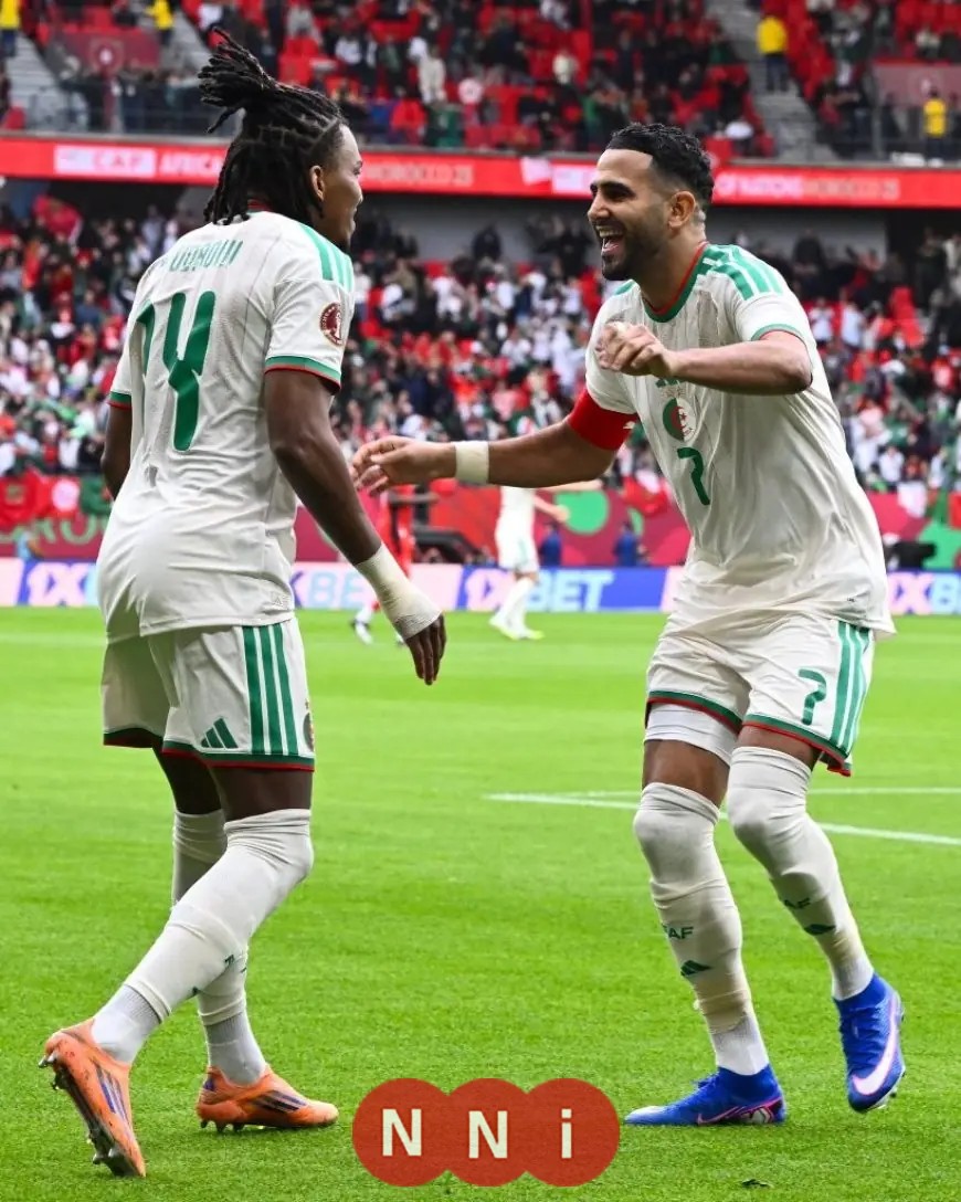 رياض محرز يقود محاربي الصحراء لتقدم مثير على السودان في الشوط الأول