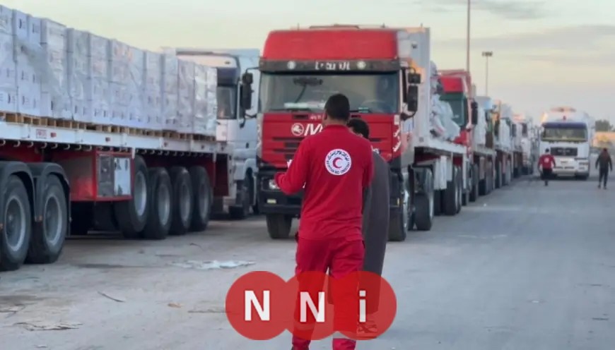 الهلال الأحمر المصري يساهم بـ 5900 طن من المساعدات الإنسانية والشتوية لدعم غزة