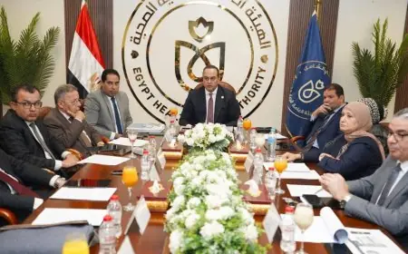 تهنئة مجلس إدارة هيئة الرعاية الصحية للرئيس السيسي والبابا تواضروس بحلول العام الجديد 2026