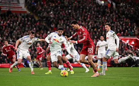 تعادل مثير بين ليفربول وليدز يونايتد في الدوري الإنجليزي الممتاز