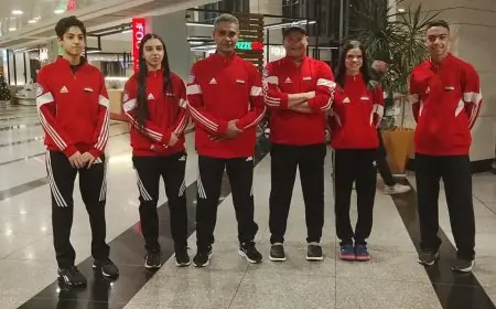 بعثة المنتخب الأولمبي للكونغ فو تتجه إلى الصين لبدء معسكر تدريبي مكثف