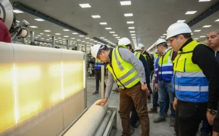 وزير قطاع الأعمال يتفقد تطوير غزل المحلة المرحلة الثانية ويعلن اكتمال المشروع بنجاح