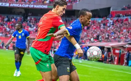 الشوط الأول بين المغرب وتنزانيا ينتهي بالتعادل السلبي في أمم أفريقيا