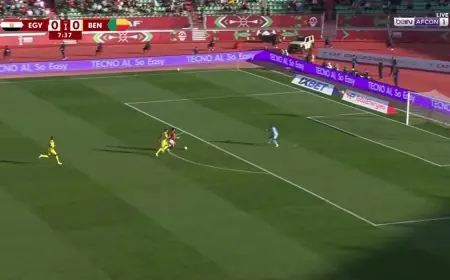 مباراة مصر وبنين تنتهي بالتعادل السلبي بعد 20 دقيقة في دور ثمن النهائي لكأس أمم أفريقيا