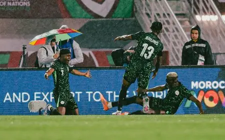منتخب نيجيريا يتفوق بثنائية على موزمبيق في الشوط الأول من كأس أمم أفريقيا