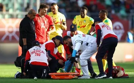 وزير الرياضة وأبو ريدة ولاعبو المنتخب يطمئنون على حالة محمد حمدي الصحية