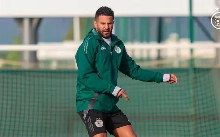 التشكيلة الأساسية لمنتخب الجزائر أمام الكونغو الديمقراطية في لحظة الحقيقة