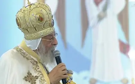 البابا تواضروس الثاني يعبر عن امتنانه للرئيس السيسي في احتفالات عيد الميلاد المجيد