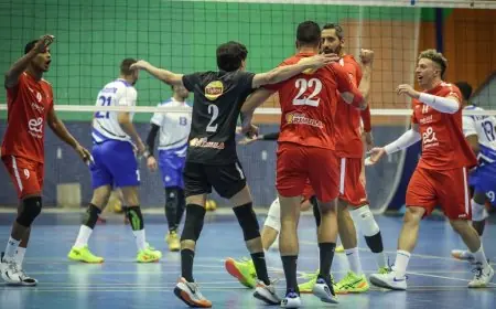 انتصار رجال طائرة الأهلي على سموحة في دوري المرتبط