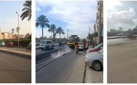 بتوجيه من الوزير النقل تستجيب لشكاوى صيانة ورصف وصلة السنانية في دمياط