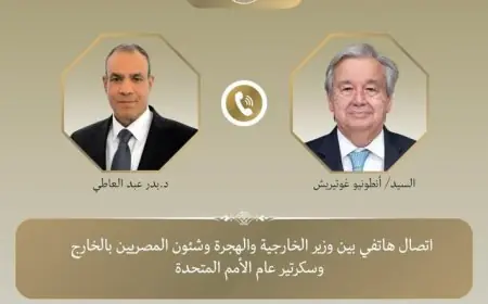 وزير الخارجية يثني على عدالة مواقف جوتيريش في القضايا الدولية