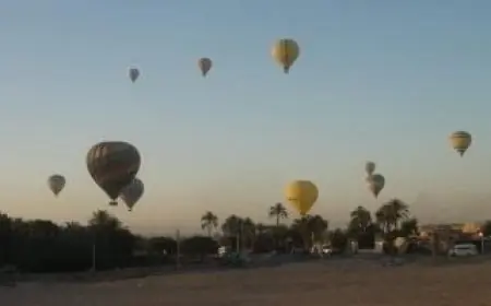 إلغاء رحلات البالون في سماء الأقصر لليوم الثاني بسبب الرياح القوية