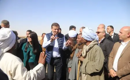 وزير الزراعة يأمر بتسريع حفر أحواض تخزين المياه بقرى أسوان ويوفر حصص الأسمدة كاملة للمزارعين